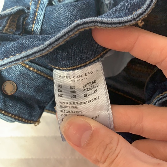 Triple 0 American Eagle  dark wash jeans - Picture 4 of 4